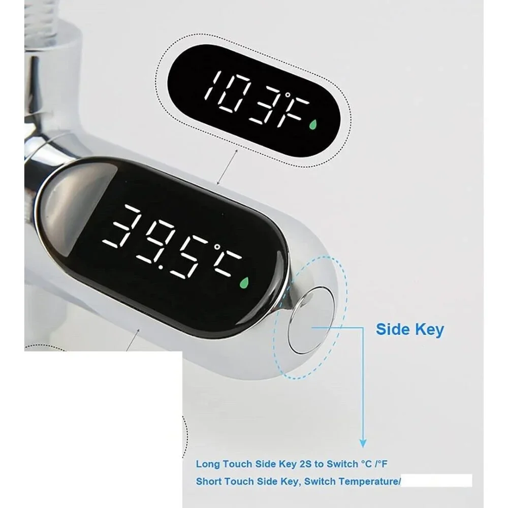 Garden Hose Thermometer Temperature Gauge Water Change Fish Tanks Aquariums F+C